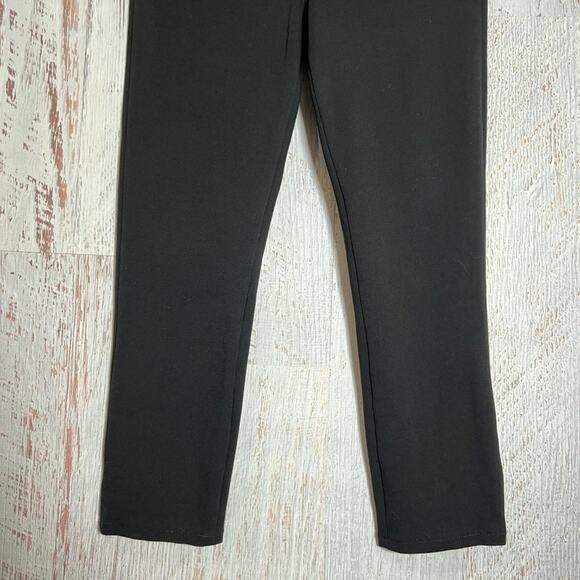 L'AGENCE Gigi Ponte Crop Trousers SIZE 28 x 24 Black High Rise Stretch Pant - Picture 7 of 8